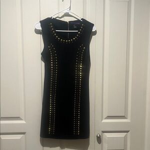 Forever 21 Black Dress with Gold Studs